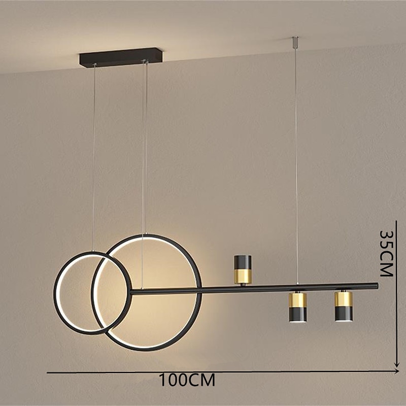 levou luz pendente 100 cm design único lustre de metal estilo artístico estilo moderno acabamento pintado com estilo LED 220-240v moderno de 2025 por $491.99 –P7