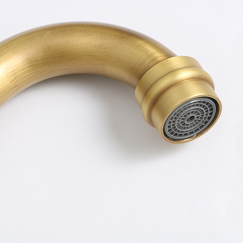 Rubinetti Per Lavello Cucina Classici Rubinetti A Parete In Ottone, Rubinetti Da Cucina Vintage Retrò A Doppia Leva Rubinetti Per Vasche Con Beccuccio Standard del 2025 a $89.99 –P11
