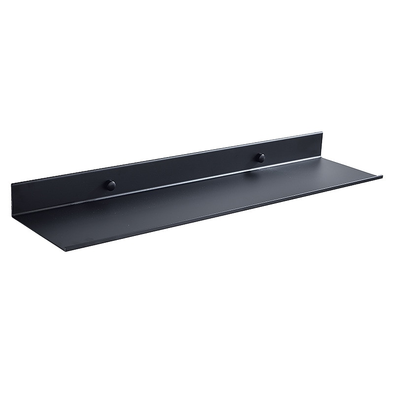 Wall Mount Black Bathroom Shelf Floating Shelves Aluminum Shower