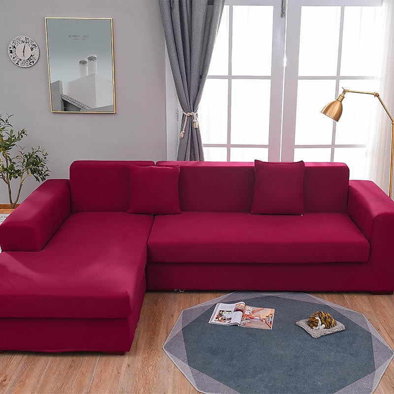 huse atotputernice rezistente la praf husă de canapea elastică bordeaux husă de canapea din material textil super moale cu o husă suplimentară gratuită (scaun/scaun pentru dragoste/3 locuri/4 locuri) 2025 - $44.99 –P12