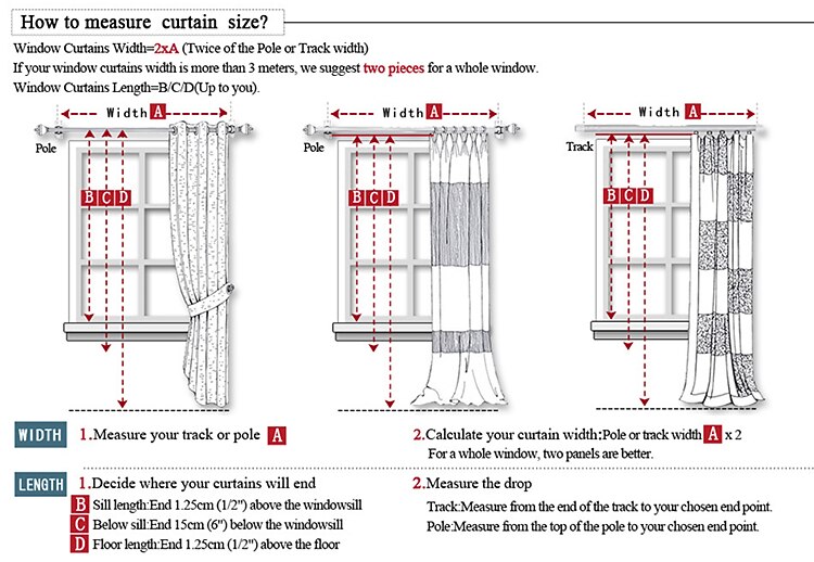 מותאם אישית עשה האפלה האפלה וילונות וילונות שני לוחות לסלון 2026 - $118.99 –P5