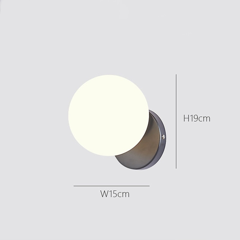 Lightinthebox applique da parete a led opaco moderno stile nordico lampade da parete applique da parete a led soggiorno sala da pranzo applique da parete in vetro 110-240 v del 2025 a $56.99 –P1