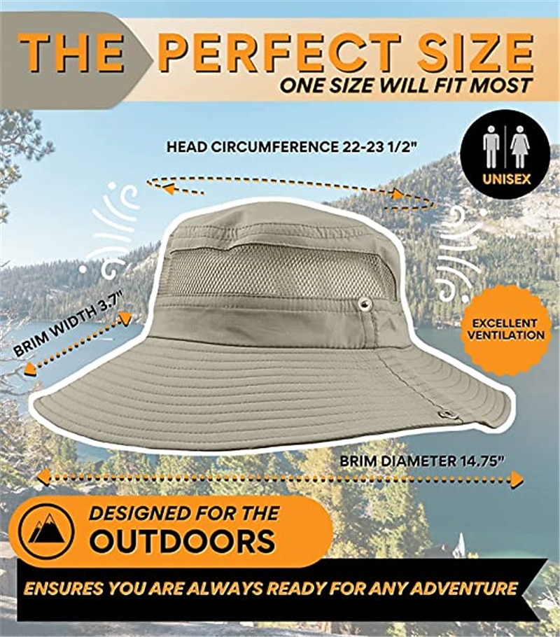 Hat Sun Hat Fishing Hat UPF50+ UV Protection Breathable for Polyester Summer 2026 - $19.99 –P2