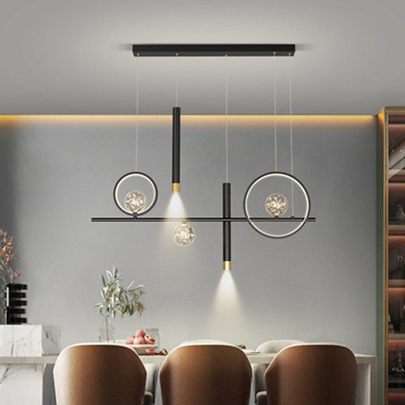 LED-pendellampe 100 cm lysekrone med enkel design aluminiumsmalte overflater ledet moderne 220-240v 2025 - $683.59 –P4