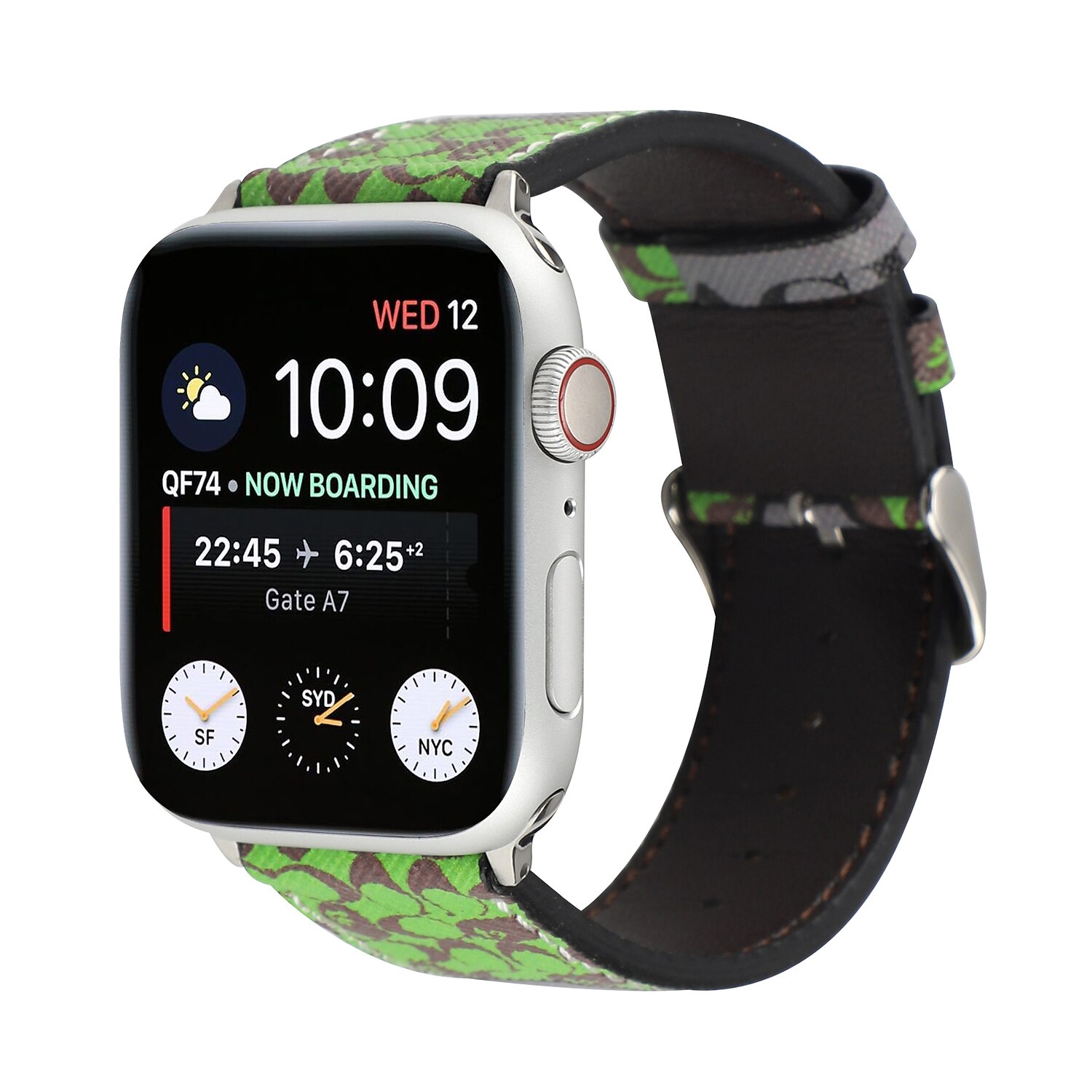1 pcs Slimme horlogeband voor Apple iWatch Apple Watch-serie 7 / SE / 6/5/4/3/2/1  Leren lus Zakelijke band Echt leer Klassieke sluiting Geschilderd  Vervanging Polsband 8735142 2022 – €12.99