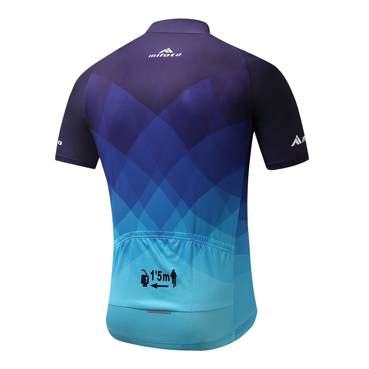 Men's Cycling Jersey & Shorts - Quick Dry Biking Clothing Set In Blue