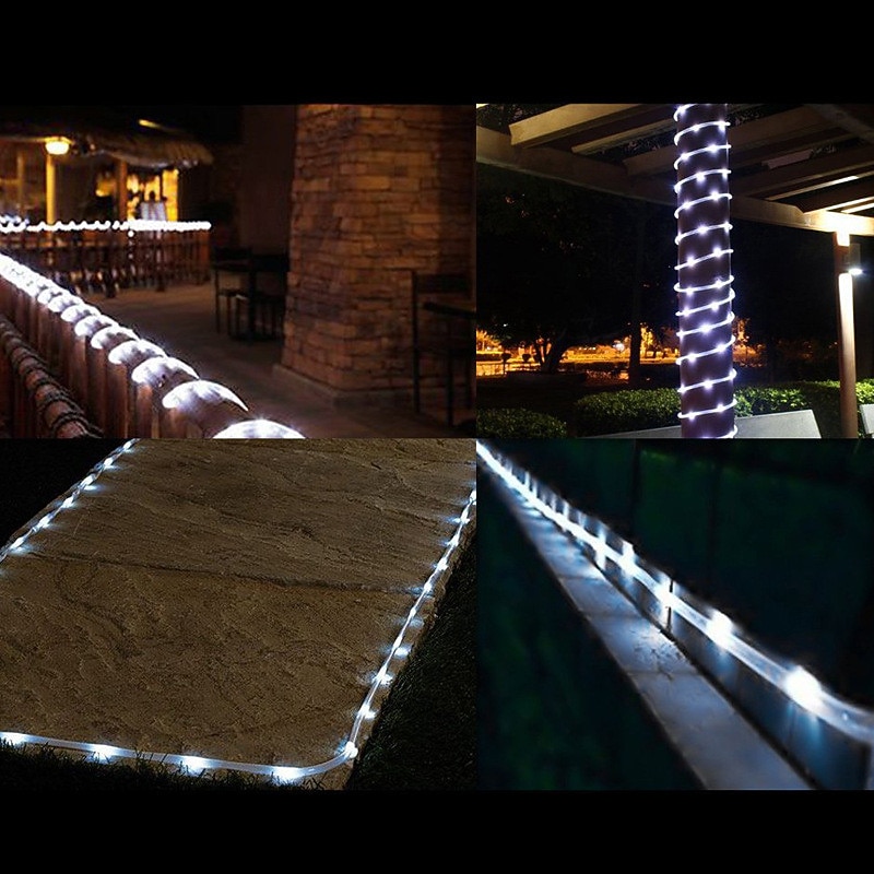 Solar Rope Lights Outdoor Waterproof  7M 12M 22m LED Lamps 50 100 Leds 200 Leds Rope Tube String Lights Fairy Holiday  Party Solar Garden Light 2026 - $14.99 –P6