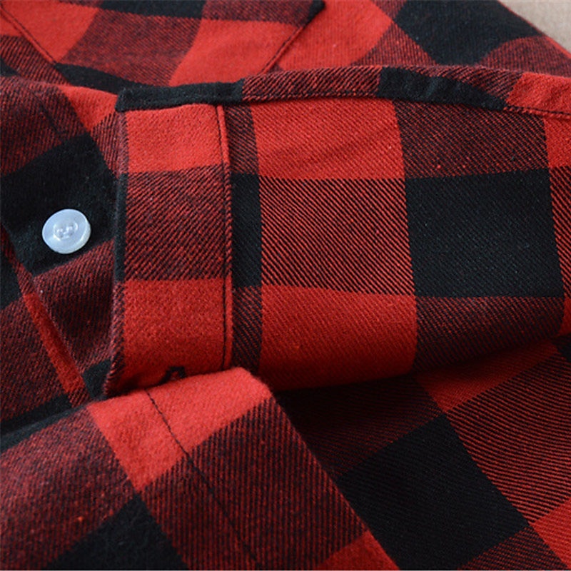 Jungen 3D Plaid Hemden Langarm Herbst Modisch Brautkleider schlicht kinderkleidung 3-12 Jahre Schulanfang Ausgehen Casual Regular Fit 2025 - $18.99 –P11