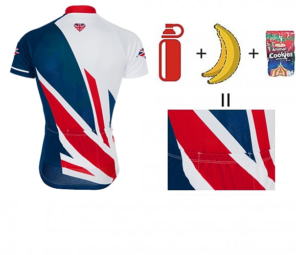 Bărbați Jersey de ciclism Cu model UK Steag Național Manșon scurt Bicicletă Jerseu Topuri cu 3 buzunare spate Ciclism montan Ciclism stradal Rezistent la UV Uscare rapidă Înapoi de buzunar 2025 - $29.99 –P5