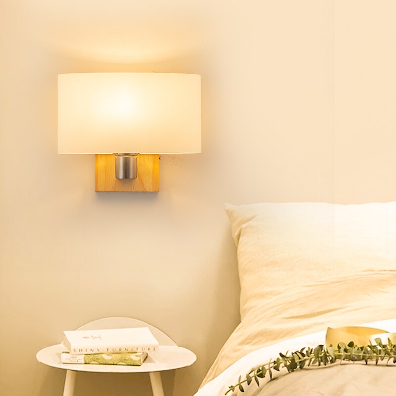 lightinthebox led aplice mat modern stil nordic aplice aplice led perete dormitor sufragerie lemn/bambus perete 110-240 v 2025 - $66.99 –P4