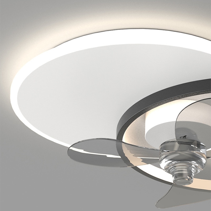 LED Ceiling Fan Light Bedroom Fan Lamp Nordic Ceiling Fan Lamp Modern Simple Room Ceiling Lamp With Silent Fan Lamp 2025 - $273.49 –P10