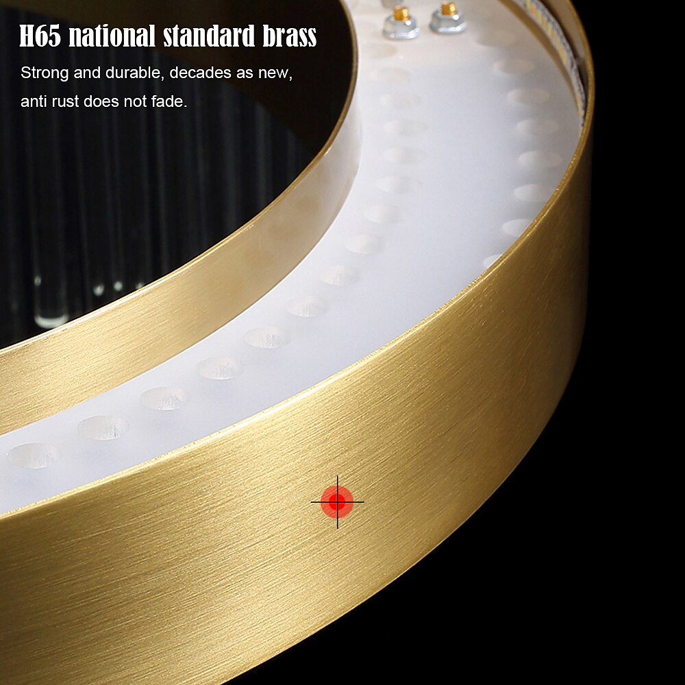 LED Pendant Light 50 / 60 / 80cm Light Luxury European K9 High end Crystal Chandelier Dimming Ceiling Lamp Suitable for Bedroom Dining Room Study AC110V AC220V 2025 - $519.99 –P6