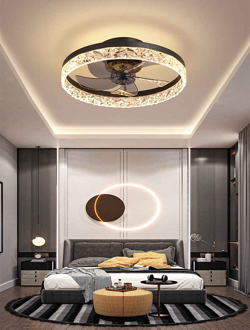 LED Deckenventilator Lichter 50 cm dimmbarer Deckenventilator Metall lackierte Oberflächen LED 220-240V 2026 - $382.89 –P4