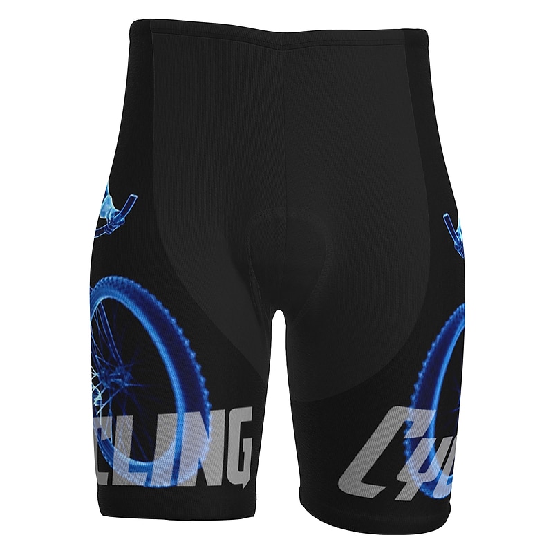 Voor heren Fietsbroek voor op de weg Fietsbroek Gevoerde wielrenshorts Fietsen Short / Broekje Gewatteerde shorts Bergracen Wegwielrennen Sport Grafisch 3D-pad Fietsen Ademend Sneldrogend Zwart Wit 2025 - $25.99 –P7