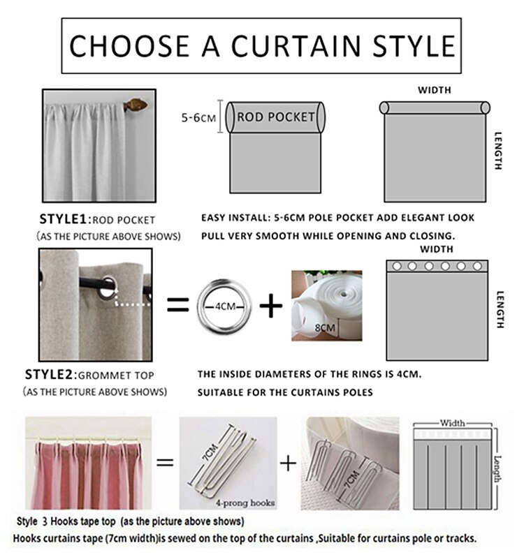 מותאם אישית עשה האפלה האפלה וילונות וילונות שני לוחות לסלון 2026 - $118.99 –P6