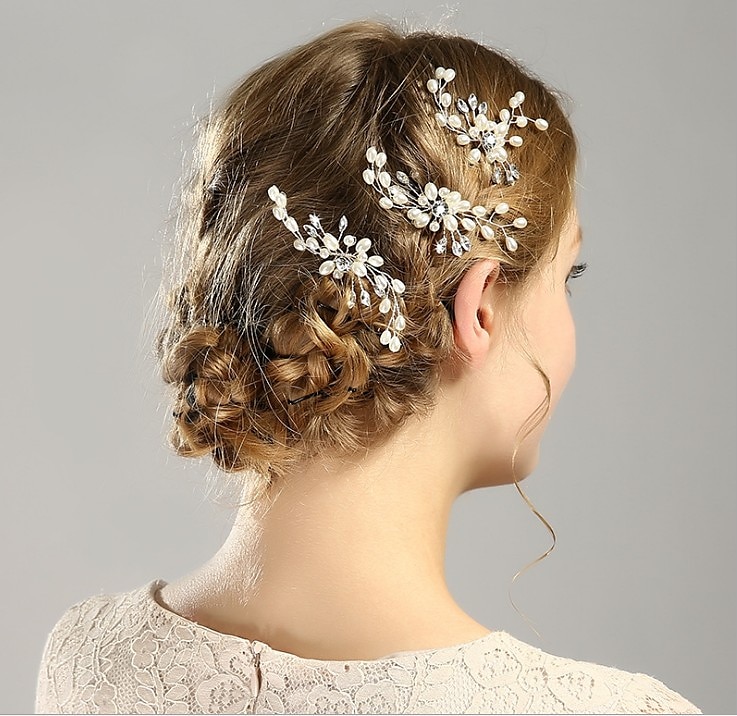 joias de casamento coreano grampo de cabelo de cristal pérola grampo de cabelo em forma de u vestido de noiva acessórios de estilo de cabelo de 2025 por $2.49 –P2