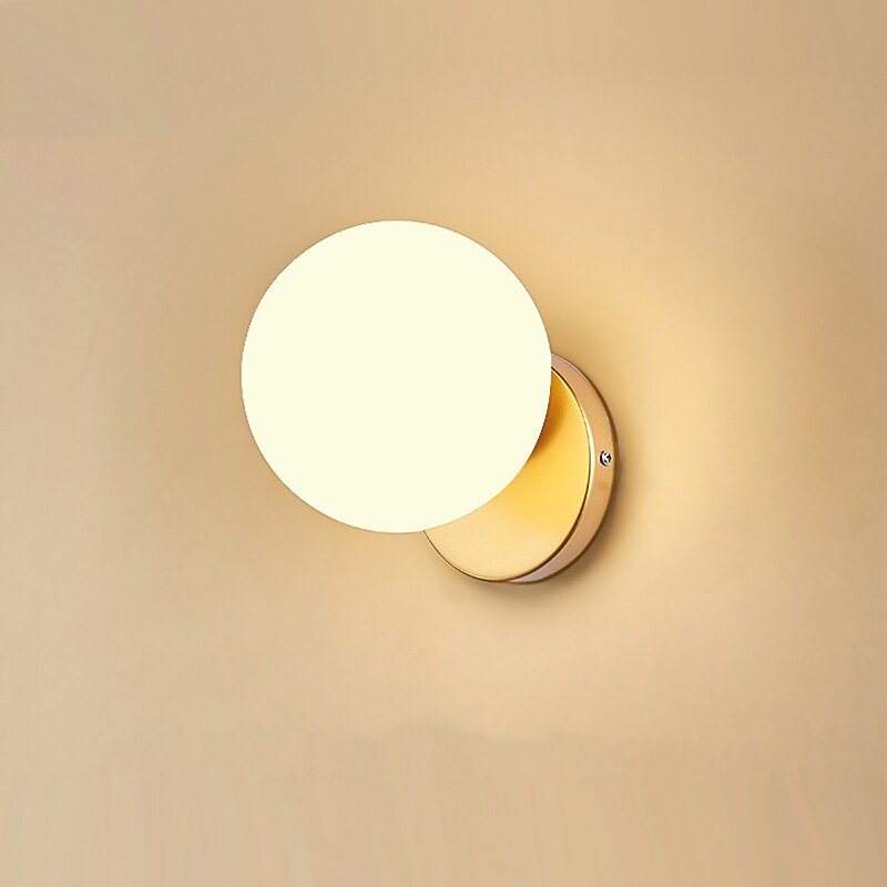 Lightinthebox applique da parete a led opaco moderno stile nordico lampade da parete applique da parete a led soggiorno sala da pranzo applique da parete in vetro 110-240 v del 2025 a $56.99 –P4