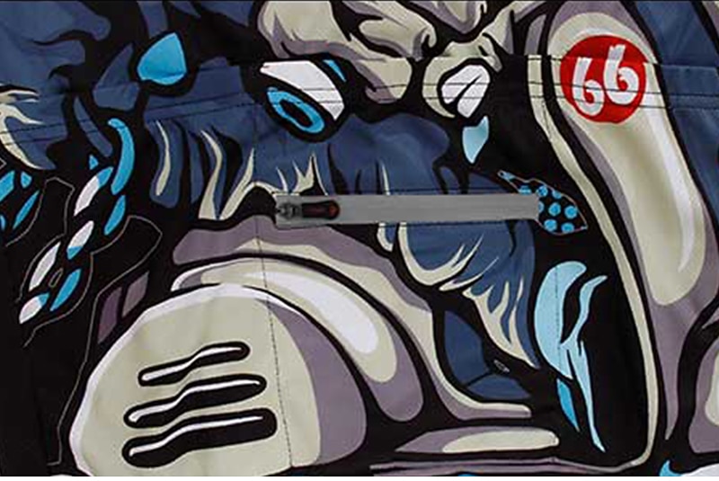 Męskie Koszulka i szorty z szelkami na rower Zestaw koszulek rowerowych Krótki rękaw Kolarstwo górskie Kolarstwie szosowym Lato Wiosna Zima Czarny Niebieski Miętowy Wzory Śmieszne Rower Wkładka 3D 2026 - $49.99 –P16