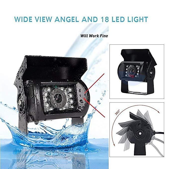 718D 7 дюймовый TFT-LCD 600TVL 480 ТВ линий CCD Проводное 120° 7 дюймовый Комплект заднего вида для автомобилей Водонепроницаемый / Ночное видение / Регулировка яркости для Автобус / Грузовик 2025 - $154.99 –P16