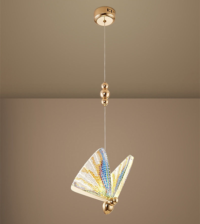 1/2-Light LED Pendant Light Luxury Creative LED Color Butterfly Pendant Lamps Modern Bedroom Bedside Cafe Bar Retest Stair Lights 110-120V 220-240V 2025 - $205.99 –P8