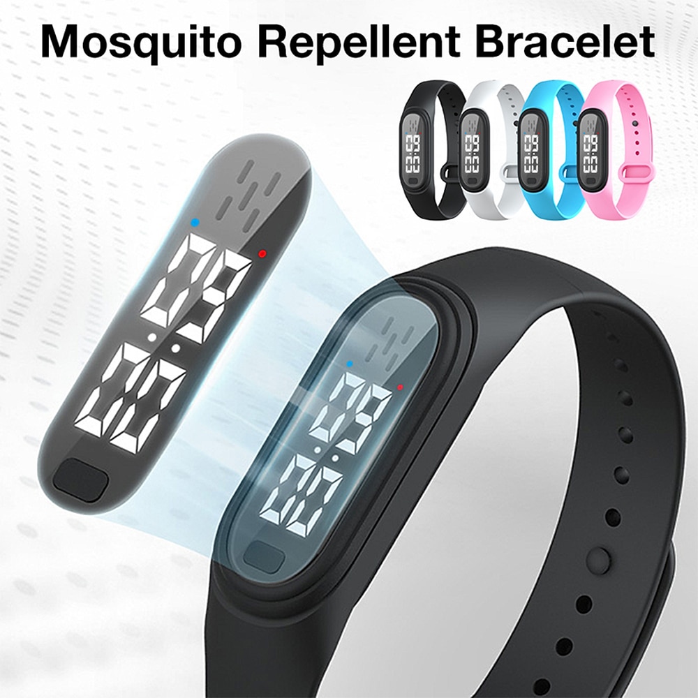 USB Charging Ultrasonic Mosquito Repellent Wristband – Wearable for Adults and Kids, Effective Insect Pest Control Watch 2025 - $17.99 –P1