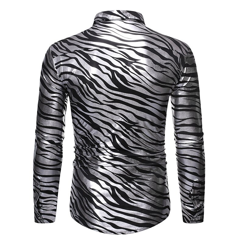 Schijf Jaren '80 Blouse / overhemd Schijf Voor heren Carnavalskostuum Maskerade Feest Vrijgezellenfeest Prideparade Volwassenen Blouse 2025 - $43.99 –P4