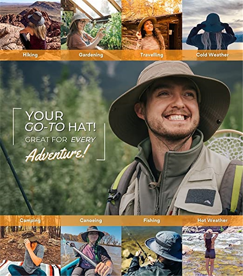 Hat Sun Hat Fishing Hat UPF50+ UV Protection Breathable for Polyester Summer 2026 - $19.99 –P3