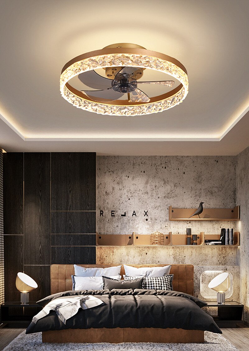 LED Deckenventilator Lichter 50 cm dimmbarer Deckenventilator Metall lackierte Oberflächen LED 220-240V 2026 - $382.89 –P3