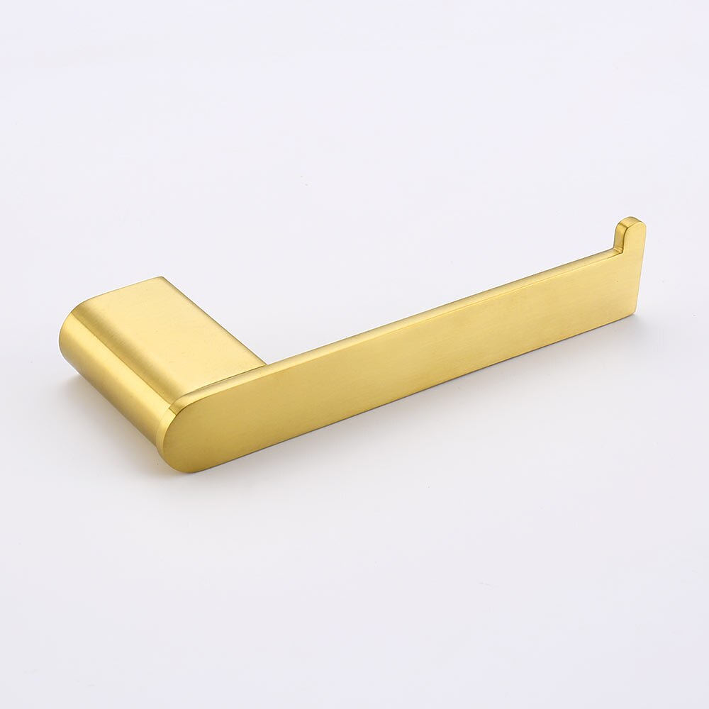 Golden Bathroom Hardware Sets,Wall Mounted Stainless Steel Towel Bar/Toilet Paper Holder/Toilet Brush Holder Multilayer,New Design Multifunction Contemporary 2025 - $27.99 –P21