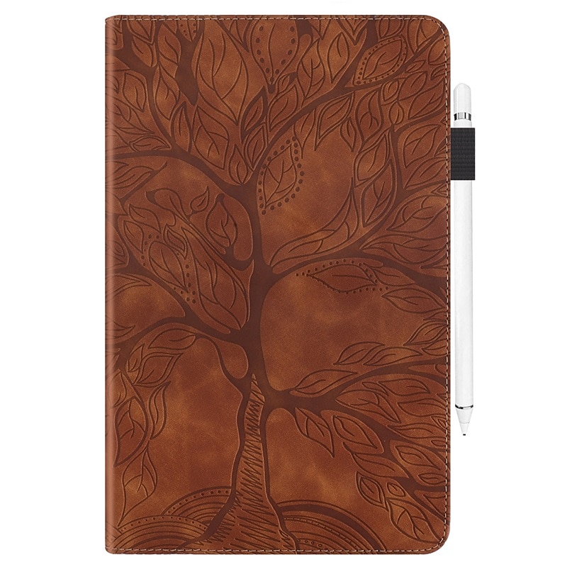 Embossed Tree Pattern Leather Case For Apple iPad Pro iPad Air 5th 4th iPad 9th 8th 7th iPad mini 6th 5th 4th Magnetic Flip Folio Stand Case Auto Wake Sleep with Card Slots Pencil Holder 2025 - $29.99 –P11