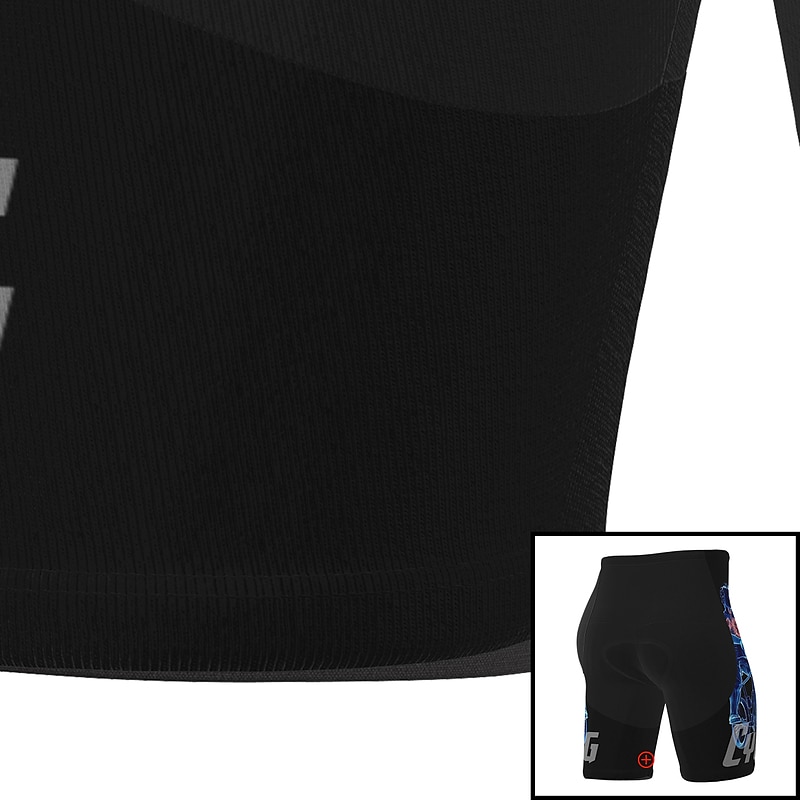 Voor heren Fietsbroek voor op de weg Fietsbroek Gevoerde wielrenshorts Fietsen Short / Broekje Gewatteerde shorts Bergracen Wegwielrennen Sport Grafisch 3D-pad Fietsen Ademend Sneldrogend Zwart Wit 2025 - $25.99 –P10