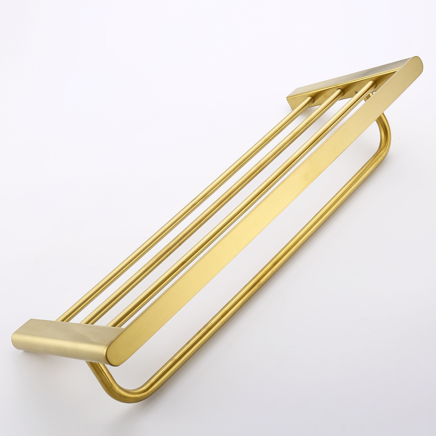 Golden Bathroom Hardware Sets,Wall Mounted Stainless Steel Towel Bar/Toilet Paper Holder/Toilet Brush Holder Multilayer,New Design Multifunction Contemporary 2025 - $27.99 –P2