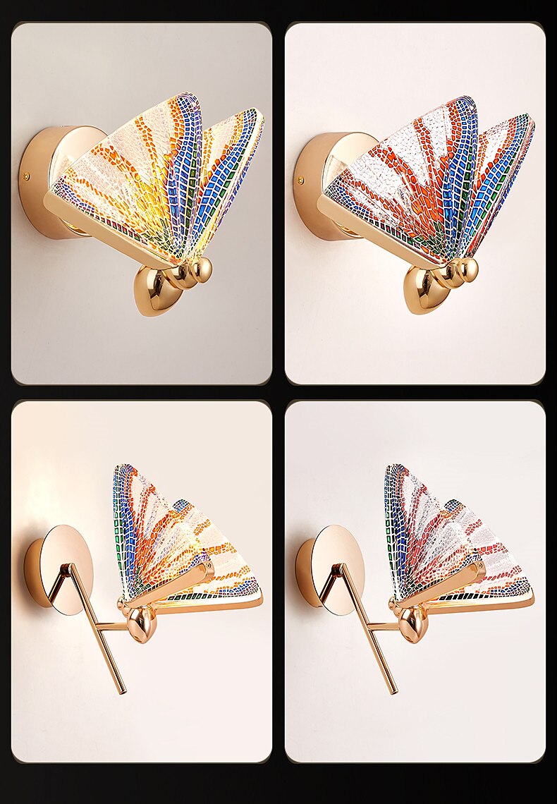 Lightinthebox LED Butterfly Wall Lights Nordic New Background Decorative Lamp Bedroom Bedside Table Creative Butterfly Wall Lamp Children's Room Hallway Wall Lamp 2025 - $199.99 –P5