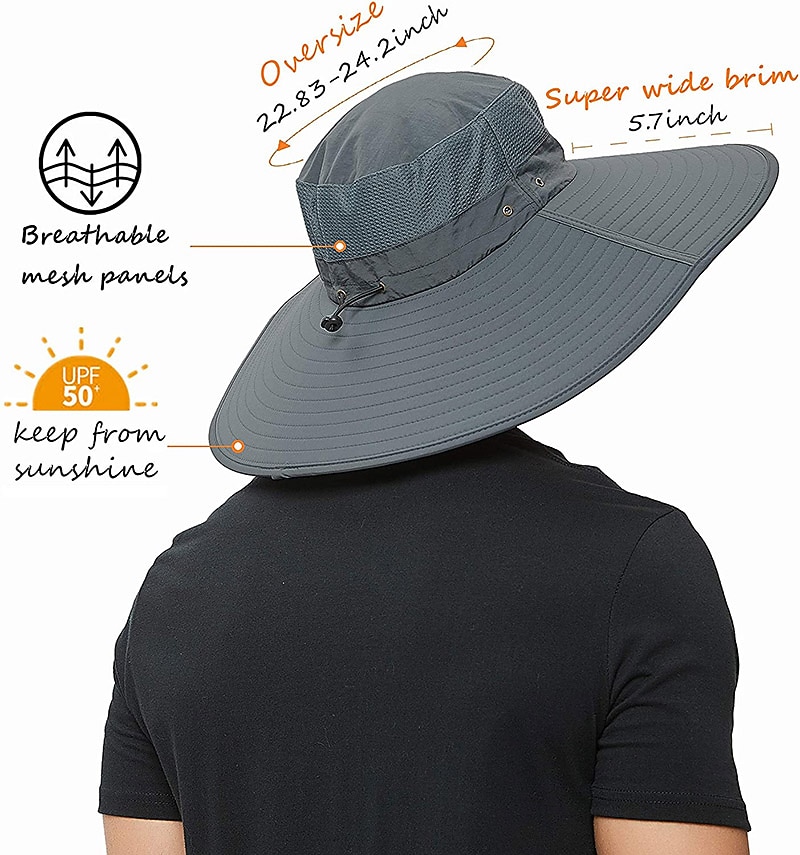 Wide Brim Sun Hat Bucket Hat UPF50+ Waterproof Packable Quick Dry Spring Summer Polyester Hat for Fishing Camping & Hiking 2026 - $21.99 –P12