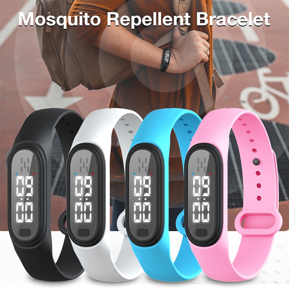 USB Charging Ultrasonic Mosquito Repellent Wristband – Wearable for Adults and Kids, Effective Insect Pest Control Watch 2025 - $17.99 –P2