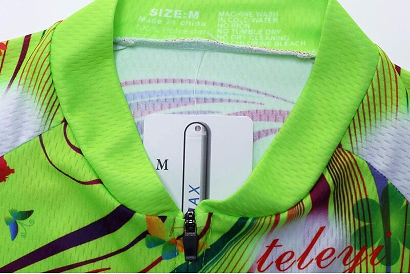 Mujer Maillot de Ciclismo con Culotte Manga Corta MTB Bicicleta Montaña Ciclismo Carretera Verano Primavera Otoño Amarillo Rosa Rojo Rayas Estampado Flores Botánica Flor Gracioso Bicicleta Filtro 2026 - $41.99 –P11