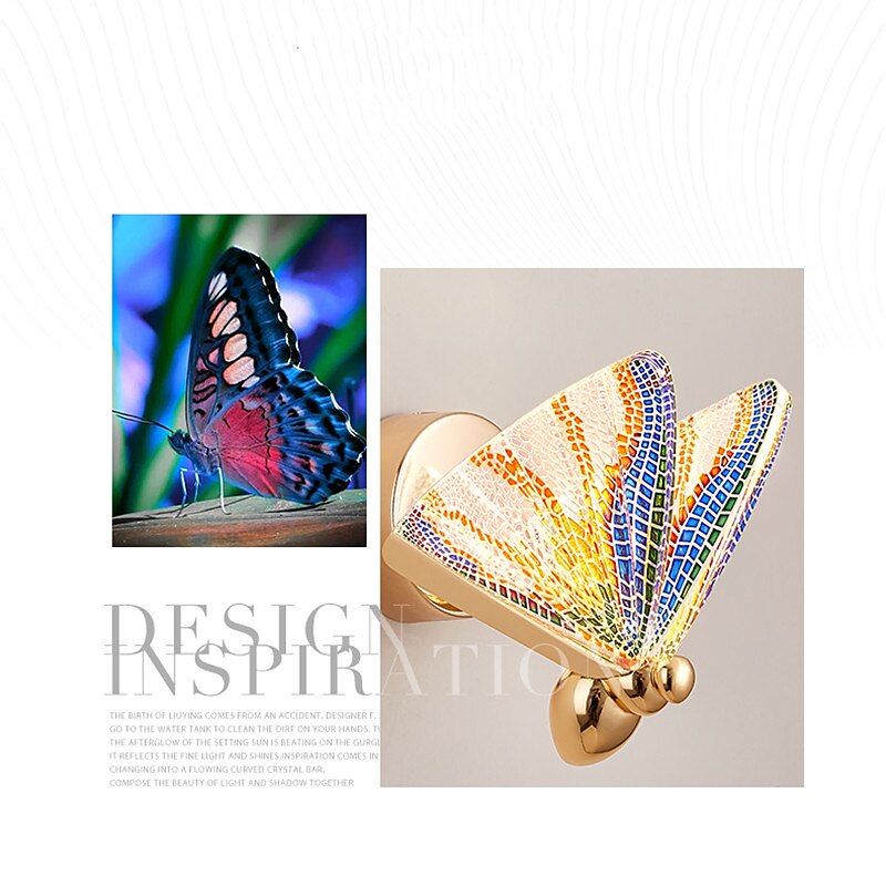 Lightinthebox LED Butterfly Wall Lights Nordic New Background Decorative Lamp Bedroom Bedside Table Creative Butterfly Wall Lamp Children's Room Hallway Wall Lamp 2025 - $199.99 –P1
