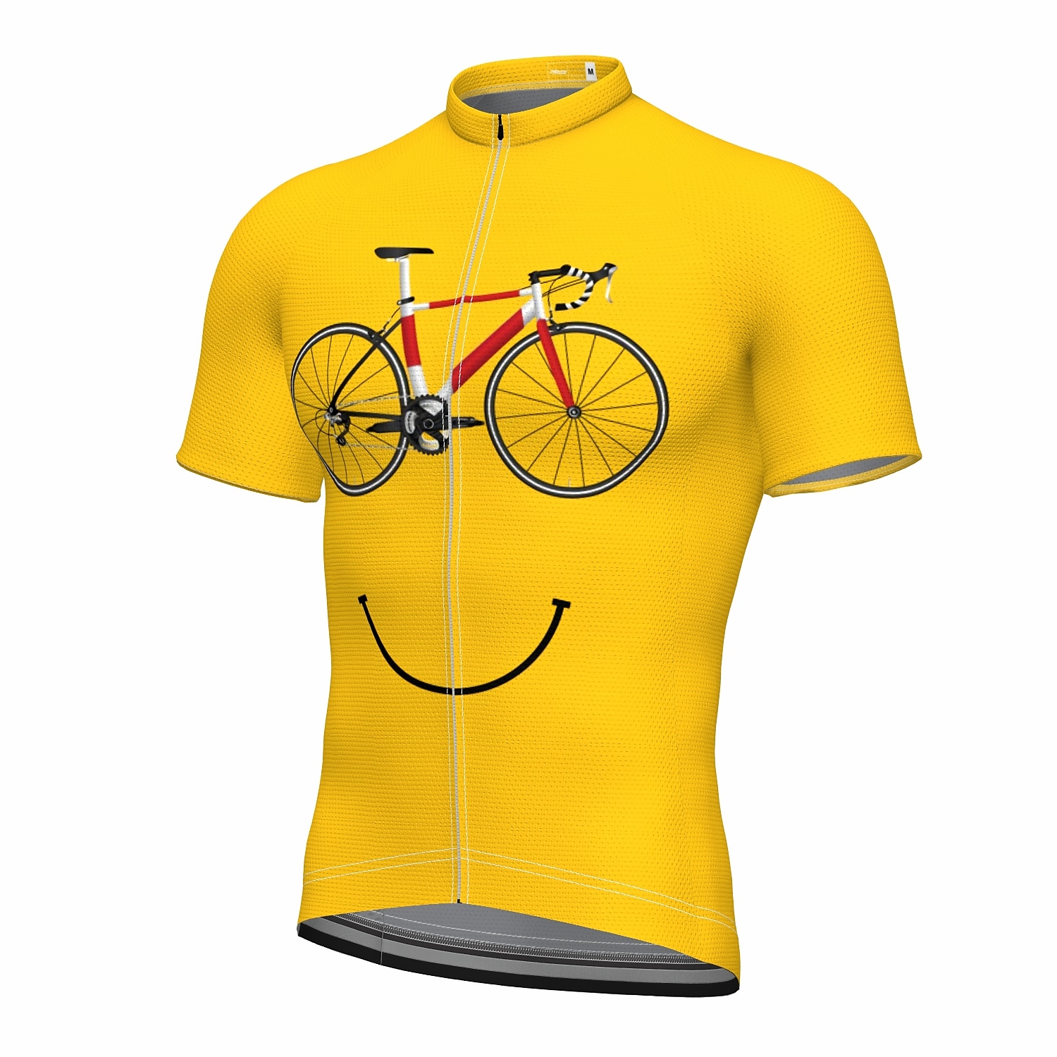 2026年 男性用 サイクリングジャージー グラフィック おかしい 半袖 バイク ジャージー トップス 3つのリアポケット付き マウンテンサイクリング ロードバイク 速乾性 反射性ストリップ 後ポケット 吸汗性 スポーツ イエロー 衣類  コレクション – $30.99 –P3