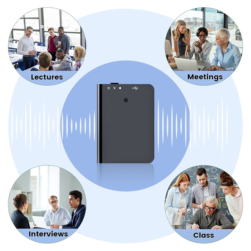 Digital Voice Recorder Q61 32GB Portable Digital Voice Recorder Recording Rechargeable Voice Activated Recorder Portable MP3 Player with Noise Reduction for Speech Meeting Learning Lectures 2025 - $46.99 –P7