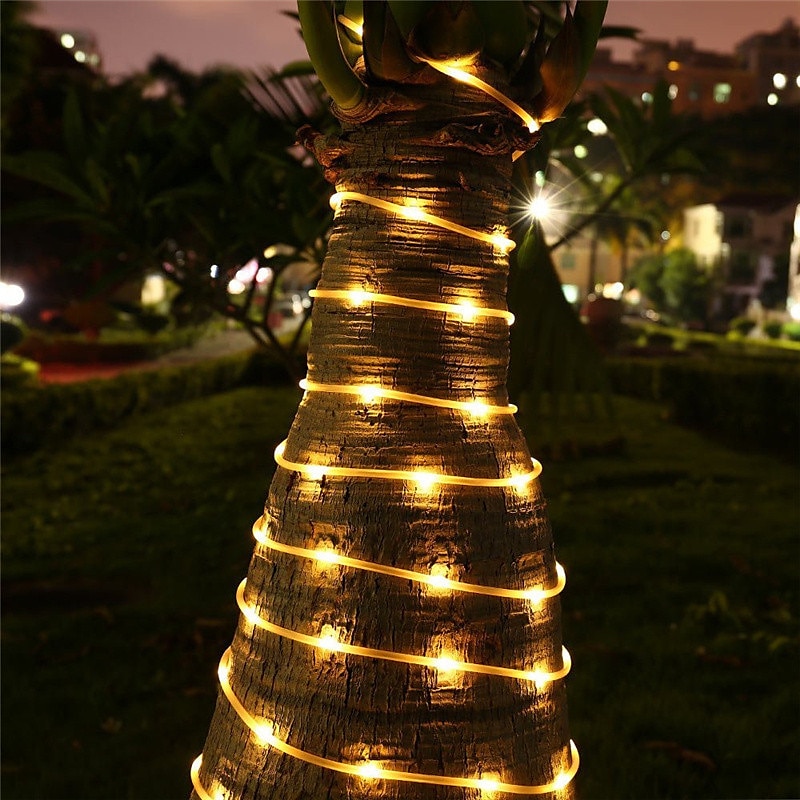 Solar Rope Lights Outdoor Waterproof  7M 12M 22m LED Lamps 50 100 Leds 200 Leds Rope Tube String Lights Fairy Holiday  Party Solar Garden Light 2026 - $14.99 –P3