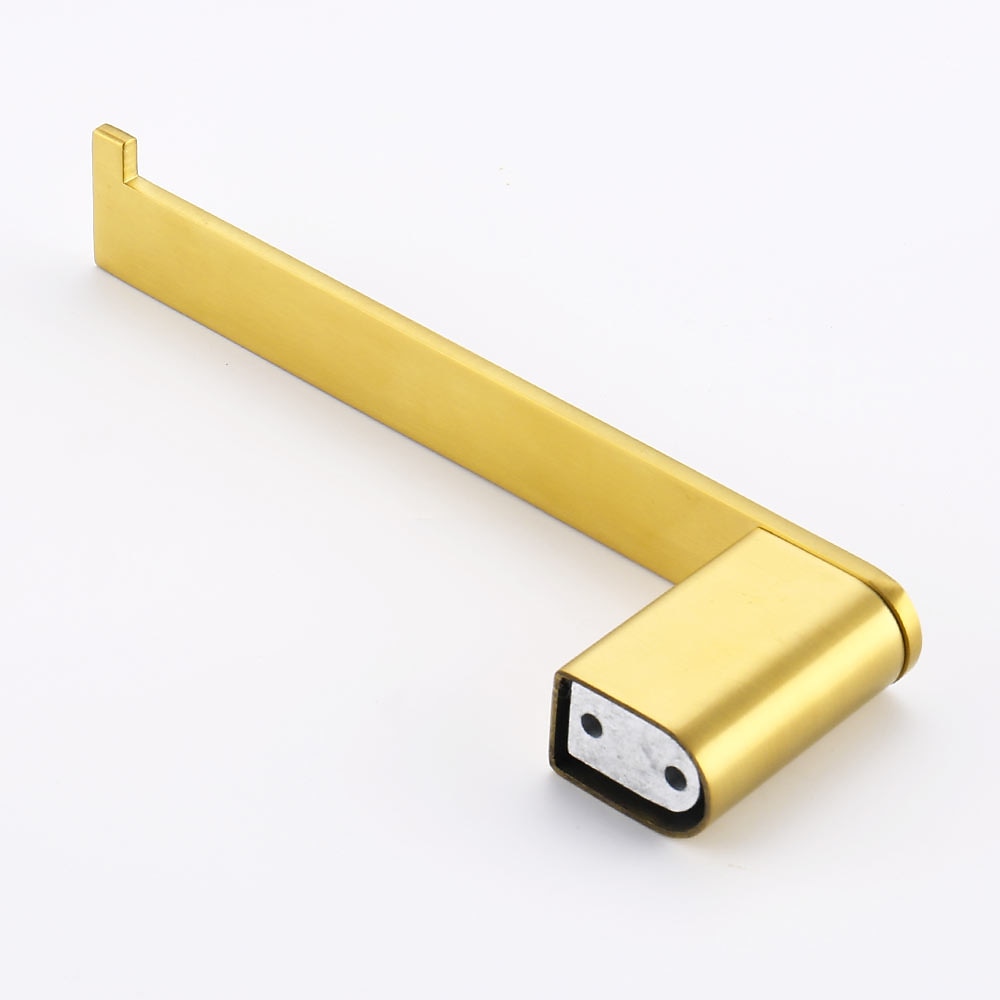 Golden Bathroom Hardware Sets,Wall Mounted Stainless Steel Towel Bar/Toilet Paper Holder/Toilet Brush Holder Multilayer,New Design Multifunction Contemporary 2025 - $27.99 –P18