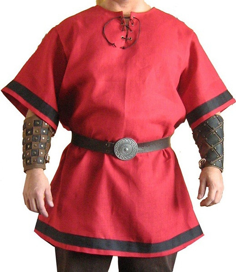 Punk & Gothic Middeleeuws Renaissance Blouse / overhemd Tuniek Ren Faire Krijger Viking Grote maten Effen Kleur Voor heren Viking Feest Volwassenen Blouse 2025 - $53.99 –P2
