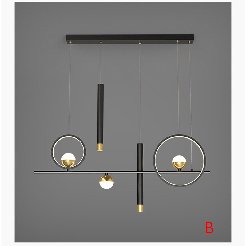 LED-pendellampe 100 cm lysekrone med enkel design aluminiumsmalte overflater ledet moderne 220-240v 2025 - $683.59 –P7