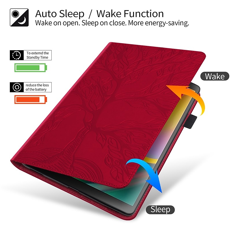 Embossed Tree Pattern Leather Case For Apple iPad Pro iPad Air 5th 4th iPad 9th 8th 7th iPad mini 6th 5th 4th Magnetic Flip Folio Stand Case Auto Wake Sleep with Card Slots Pencil Holder 2025 - $29.99 –P3