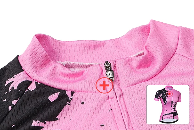 Naisten Pyöräily jersey ja shortsit Lyhythihainen Maastopyöräily Maantiepyöräily Keltainen Punainen Sininen Kuvitettu Vaihde Pyörä Hengittävä Nopea kuivuminen Ultraviolettisäteilyn kestävä Spandex 2025 - $33.59 –P9