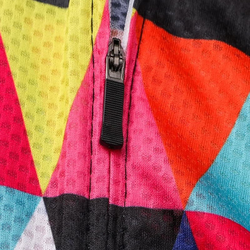 Men's Cycling Jersey Short Sleeve Fall Bike Jersey Top with 3 Rear Pockets Mountain Bike MTB Road Bike Cycling Breathable Quick Dry Front Zipper Back Pocket Red / Green Purple Green Rainbow Plaid 2025 - $28.99 –P11