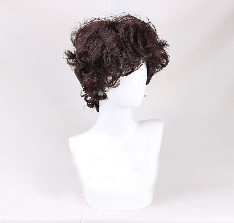 Frodo Baggins peluca cosplay marrón corto rizado pelo sintético resistente al calor pelucas de juego de rol pelucas de halloween 2025 - $24.99 –P2