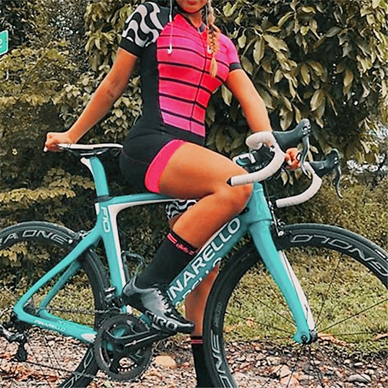malha de manga curta para ciclismo com shorts triatlo tri terno azul bicicleta de secagem rápida respirável roupas com padrão esportivo de 2025 por $44.99 –P11