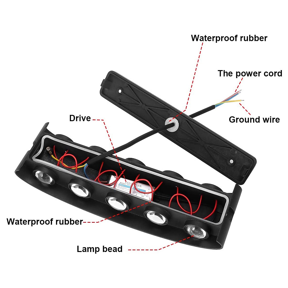 LED Wall Light Outdoor Waterproof 10W 12W Up and Down Lighting Modern Indoor Double-Head Curved Wall Lamp Warm White AC85-265V 2026 - $70.99 –P2