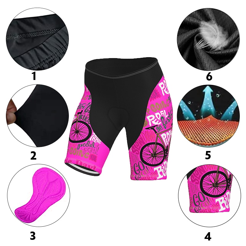 Mujer Graphic Estampado Letra y Número Pantalones cortos de ciclismo de carretera Pantalones cortos bicicleta Culotte Ciclismo Bicicleta Bermudas Pantalones MTB Bicicleta Montaña Ciclismo Carretera 2025 - $26.99 –P2